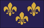 French Fleur-de-lis flag