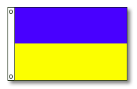 attention flag with two horizontal stripes