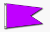 solid color angle burgees