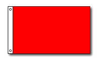 solid color attention flag