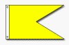 solid color horizontal burgees