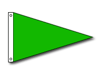 solid color pennant