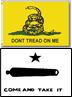 Gadsden and Come and Take It historical flags