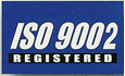 Blue ISO 9002 flag