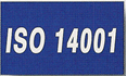 Blue ISO 14001 flag
