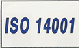 White ISO 14001 flag