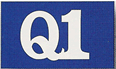 Blue ISO Q1 flag