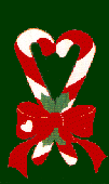 Candy Canes appliqued banner