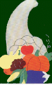 Cornucopia appliqued banner