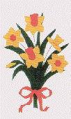 Daffodils appliqued banner