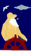 fisherman appliqued banner