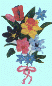 floral bouquet decorative banner