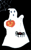 Ghost and Spider appliqued banner