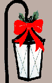 Holiday Lantern appliqued banner