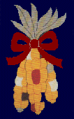 Indian Corn appliqued banner