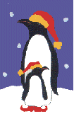 Penguins decorative banner