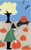 Pumpkin Patch appliqued banner