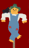 Scarecrow appliqued banner