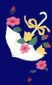 spring Umbrella appliqued banner