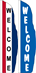 welcome feather flags
