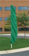 Emerald solid color feather attention flag
