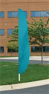 Parrot Blue solid color feather attention flag