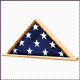 oak Ceremonial flag case with base, click to see larger image