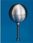 stainless steel flagpole ball top with satin finish
