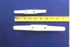 white flagpole cleats made of nylon in two sizes