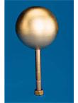 Gold Leaf Copper Ball top flagpole ornament