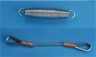 flagpole shock spring and safety cable