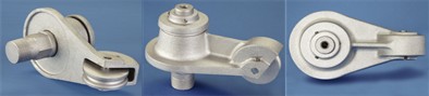 threaded style heavy duty rotating single pulley external halyard flagpole truck