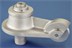 threaded style heavy duty rotating single pulley external halyard flagpole truck