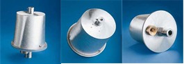 internal halyard revolving flagpole truck for wire halyard and flagpole top diameter up to 7 1/2"