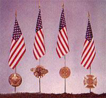 Service Memorial Markers in Bronze, Aluminum and Plastic