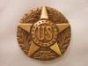 General Military veteran grave marker in bronze