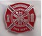customized aluminum firefighter's grave marker