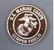 U.S. Marine Corps aluminum grave marker