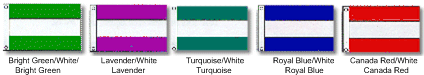 nylon attention flag with three horizontal stripes color selection 1