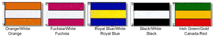 nylon attention flag with three horizontal stripes color selection 2