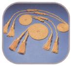 golden yellow cord and tassels for indoor and parade flag sets