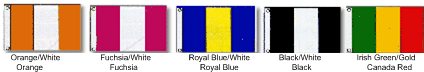 nylon attention flag with 3 verticl stripes color selection 2