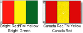 nylon attention flag with 3 verticl stripes color selection 3