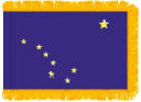 Alaska Indoor Flag with fringe