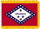 Arkansas Indoor flag with fringe