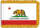 California Indoor flag with fringe
