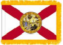 Florida Indoor flag with fringe