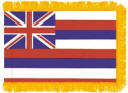 Hawaii Indoor flag with fringe