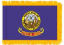 Idaho Indoor flag with fringe