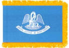 Louisiana Indoor flag with Fringe